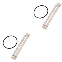 2Pièces Guard Manche Guitare Protection Frettes Metal Argenté Robuste