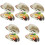 30Pièces Répliques Huîtres Décoratives PVC Multicolores Durable 1