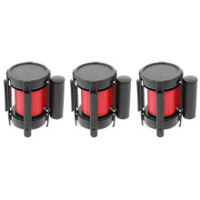 3Stk Retractable Absperrband Aus Stoff Für Warnzwecke