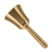 Gouden Kleine Handbel Messing Kerstbel Met Helder Geluid