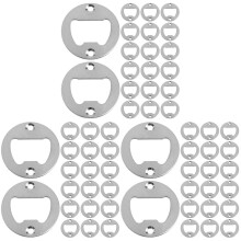 60Pièces Inserts Rond Argentés Pour Décapsuleur DIY Usage