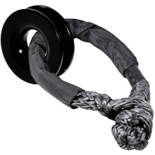 Shackle Winch Rope + Recovery Snatch Ring Pulley Recovery Ring for ATV UTV SUV Off-Road Towing Truck 4X4 Boat Marine