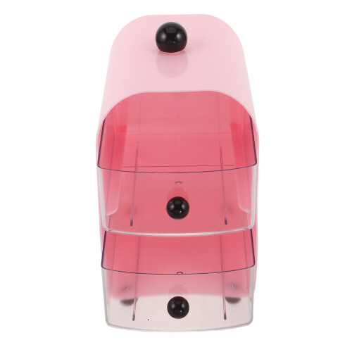 2Tiroirs Plastique Rose Pour Stockage Et Articles Divers