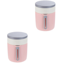 2Pièces Tasses Isolantes Rose Couvercle Pour Porridge