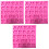 3Pièces Moules Silicone Lettres Bouton Rose Parcook Utilisable Four 1