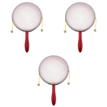 3Pièces Jouet Tambour Rouge Enfant Musical Éducatif Et Résistant