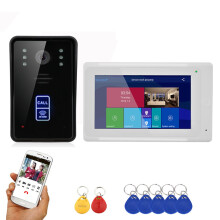 ENNIO Campanello Video Wireless WIFI da 7 pollici Intercom Sistema di Entrata con Telecamera HD 1080P Cablata Visione Notturna Supporto Intercom