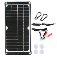 40W Pannello Solare Monocristallino Flessibile Kit charger 18V per Auto Furgone