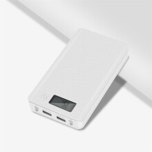 Bakeey DIY Powerbank Case 6 sectie 18650 Batterijdoos Lasvrij Mobiele Voeding Dubbele Ingang LCD Display Powerbank Kit Voor Huawei P30 P40 Pro MI