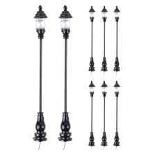 24Pièces Lampe Mini Jardin Noire Ornement Décoratif Durable