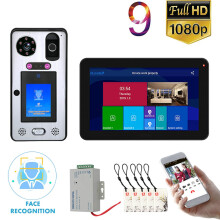 ENNIO Citofono Video con Finestra da 10 Pollici Wi-Fi Cablato con Riconoscimento Facciale e Scheda IC Sistema di Controllo Accessi AHD 720P S
