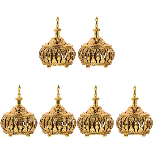 6Pièces Brûleurs D'encens De Table Vintage Métal Pour Relaxation