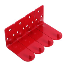 4Sets Stevige Brandblusserbeugel Rood Kunststof Wandmontage