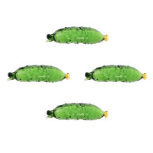 4St Minimalistische Groene Glazen Komkommer Ornamenten Voor Kantoor