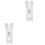 2Pièces Cover Téléphone Peluche Protection Robuste Élégante 1