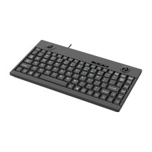 Ergonomic 88Key USB Keyboards Integrated Trackball Mouse Waterproof Design For Multiple