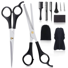 MIGICSHOW 11-delige Kappersset Haar Knip- en Verfschaar Haar Kam Clips Kapperscape