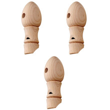 3Pièces Sifflets Bois Train Enfant Adorables Résistants Jouets