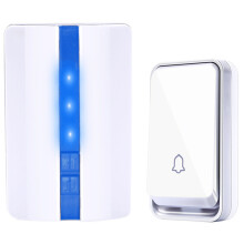 SMATRUL M688 Campanello Wireless Autonomo Campana Chiamata Luce Notturna Senza Batteria Impermeabile 150M white