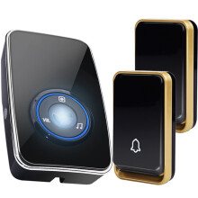 SMATRUL K09 Campanello Wireless Autonomo con Sensore di Luce Notturna Impermeabile Senza Batteria Campanello per Casa 1 Trasmettitore 2 Ricevitor