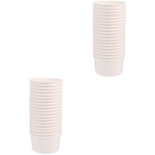 200Pièces Coupelles Blanches Pour Glace Pudding Gâteau