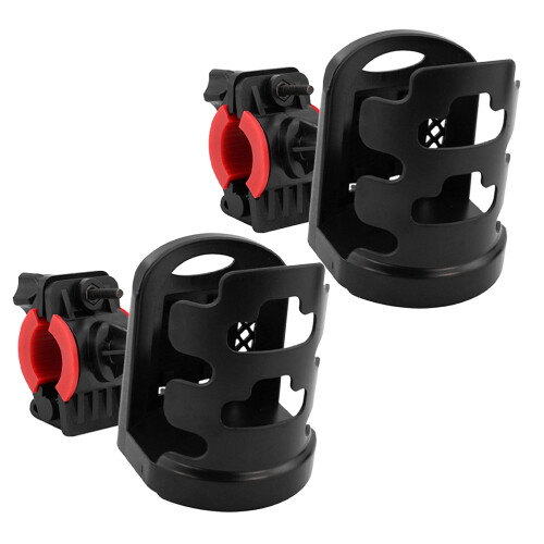 2St Compacte Multifunctionele Bekerhouder Voor Auto-Ventilatie, Zwart