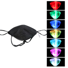 LED Farbige Leuchtende EL Maske Faserstoff Coole Maske Persönlich Aufladbar Staubdicht Halloween Glühende Party KTV Requisiten