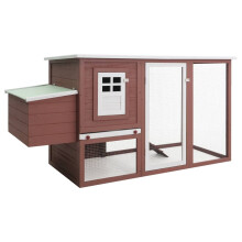 170164 vidaXL Outdoor Hühnerkäfig Hühnerhaus mit 1 Eierkäfig Holz Haustierbedarf Kaninchenhaus Haustierheim Welpenbett Zaun Spielplatz