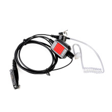 Retevis EA110M Microfono PTT con Stilo a 6 Pin Auricolare a Tubo d'Aria Nascosto e Cuffia Impermeabile IP66 con Connettore GP328plus