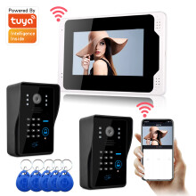 Ennio 701FD23 Tuya APP Sblocco Remoto Videocitofono Monitor 7 Pollici 1080P Wifi Campanello Video Sistema di Citofono Serratura della Porta Campa