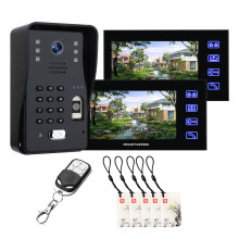 ENNIO 10 pollici 2 Monitor Wireless Wifi RFID Password Video Citofono Campanello Intercom Sistema di Entrata con Telecamera Wired IR-CUT 1080P co
