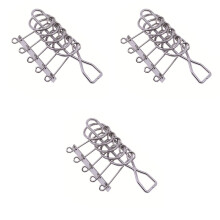 3Pièces Jouet Puzzle Métal Argent Anneaux Intellectuels Enfants