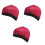 12Pièces Bonnet Large Côté Élastique Protection Rouge 1