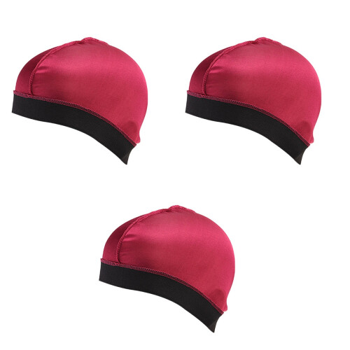 12Pièces Bonnet Large Côté Élastique Protection Rouge