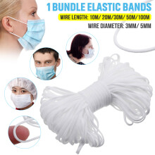 3Mm/5mm Fasce Elastiche Corda Elastica per Maschere Nastro Elástico per Abbigliamento Uso Fai da Te Cucito