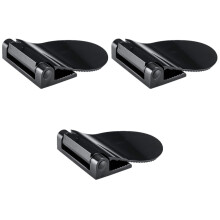 3Pièces Support Pied Pour Douche Noir En Aluminium Résistant