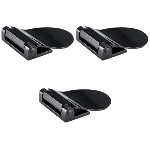 3Pièces Support Pied Pour Douche Noir En Aluminium Résistant