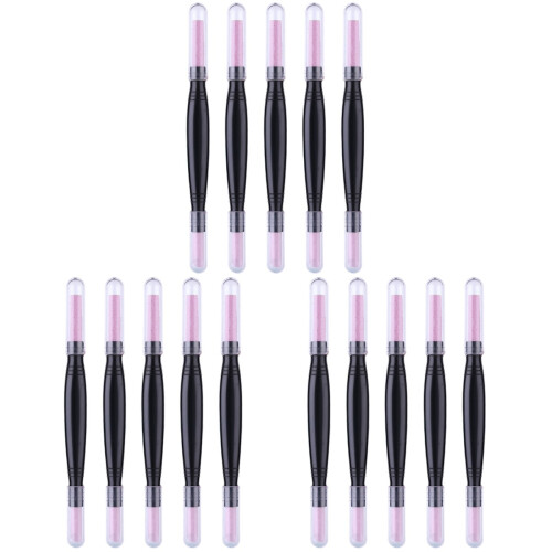15Pièces Ongles Double Tête Pierre