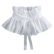 Witte Halskraag Polyester Vintage Franse Decoratie