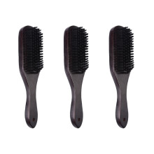 3Pièces Brosse Styling Poils Nylon Café Portable Idéal