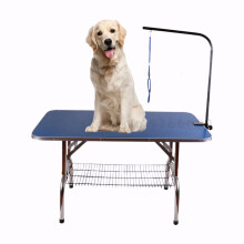 Tavolo da toelettatura per cani e animali domestici portable regolabile pieghevole in steel inossidabile tavolo di bellezza per animali dom