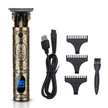 Tagliacapelli Professionale USB Rasoio Retro con Testa ad Olio Rifinitore per Barba Macchina da Taglio per Capelli Rifinitore T-outliner per U