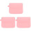 3Pièces Boîte Rangement Silicone Rose Flexible Pour Aligneurs 1