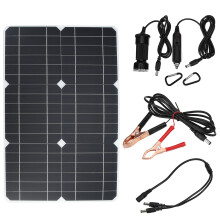 100W 18V Pannello Solare Monocristallino Kit di charger per Bicicletta Arrampicata Escursionismo Campeggio