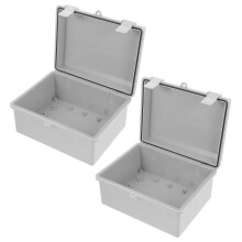 2St Waterdichte Aansluitdoos ABS Wit Voor Buiten En