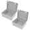 2St Waterdichte Aansluitdoos ABS Wit Voor Buiten En 1