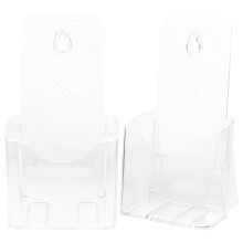 2St Transparante Brochurehouder Acryl Documentendisplay Voor
