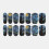 14 stuks Sterverf Glitter Nagelstickers 1