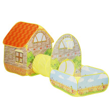 Kindertent Kruidige Tunnel Vouwbaar Speelhuis Baby Speelruimte Ballenbad voor Kinderen Buiten Binnen Spel Tent