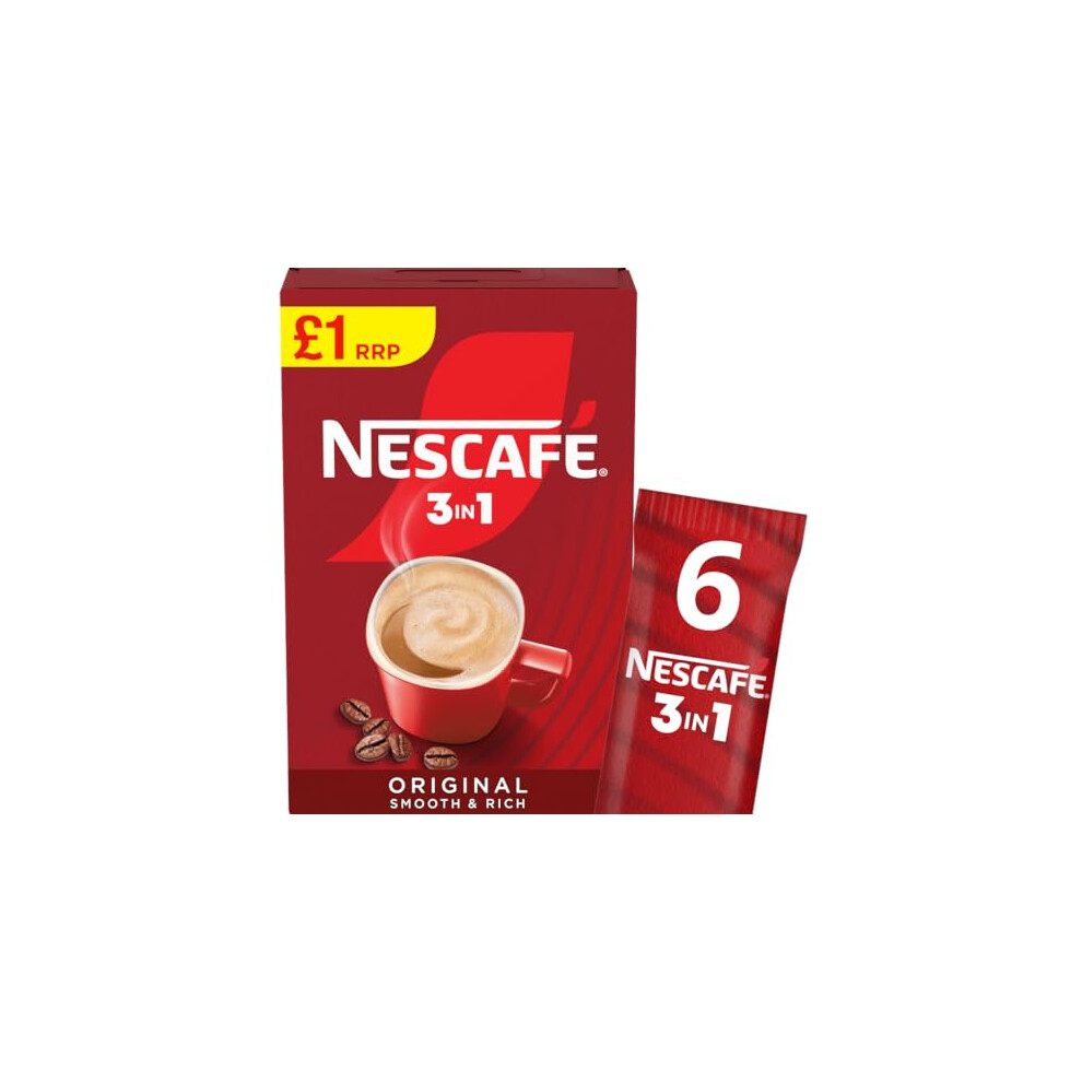 Nescafe Nescafé 3 In 1 Original, 6 X 16G (96G)